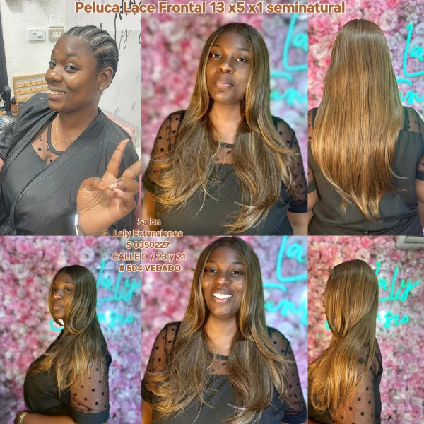 Peluca seminatural de 150 usd's foto | Laly Extensiones |  BizneCubano