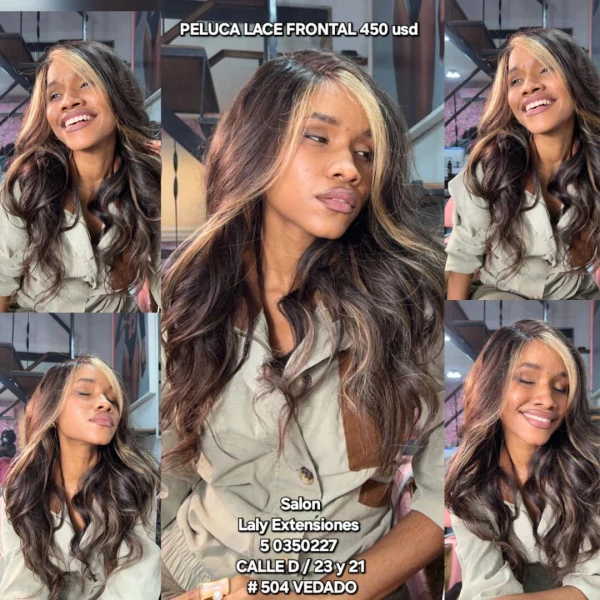 Peluca Lace frontal de 450 USD's foto | Laly Extensiones |  BizneCubano