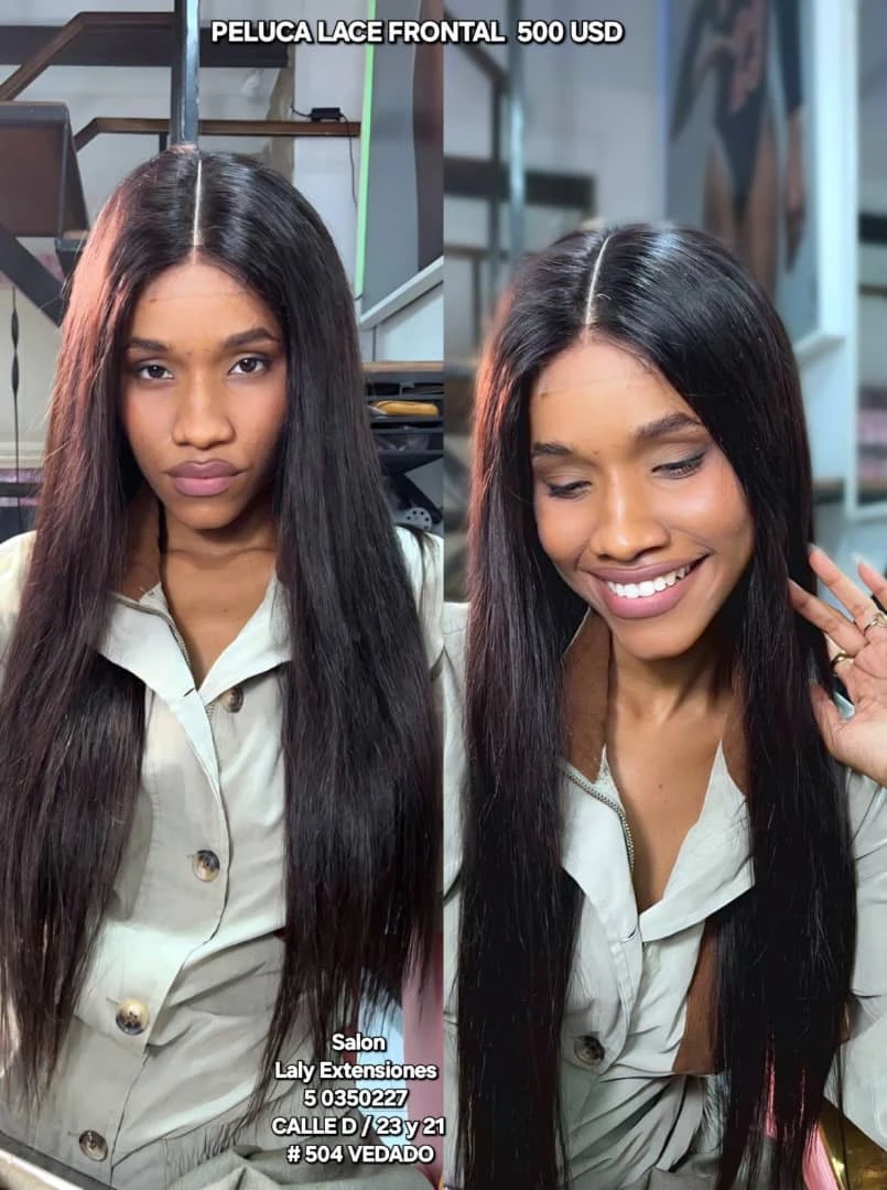 Peluca lace frontal de 500 USD's foto | Laly Extensiones |  BizneCubano