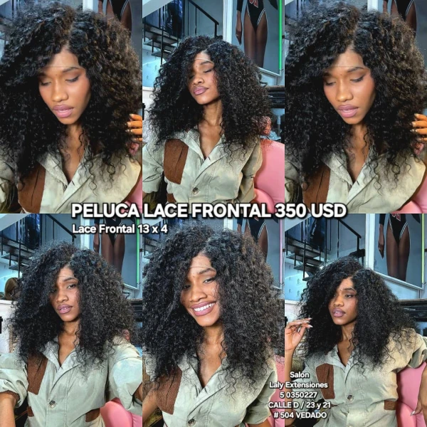 Peluca lace frontal de 350 USD's foto | Laly Extensiones |  BizneCubano