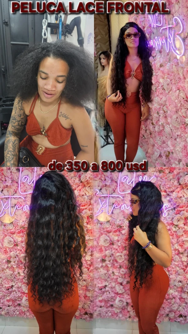 💫 Peluca Lace Frontal Ondulada XL – Transformación Total con Elegancia's foto | Laly Extensiones |  BizneCubano