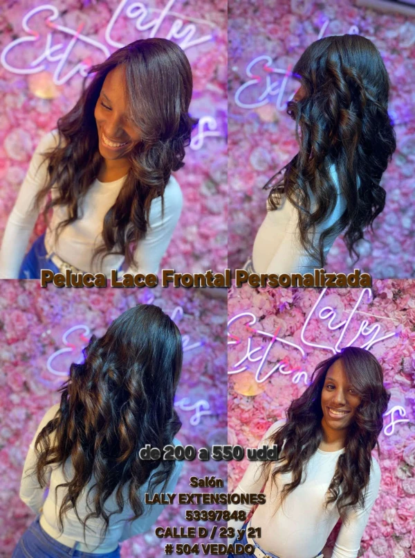 💫 Peluca Lace Frontal Personalizada – Elegancia Natural con Movimiento's foto | Laly Extensiones |  BizneCubano